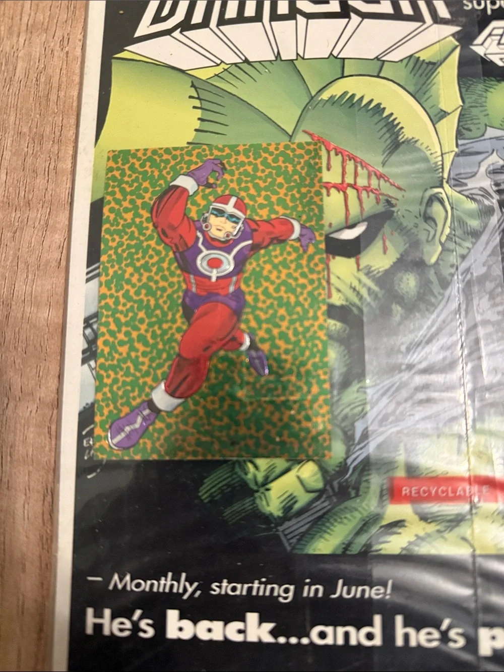 Topps Kirbychrome Bombast Comic Art - factory sealed brand new number one of one